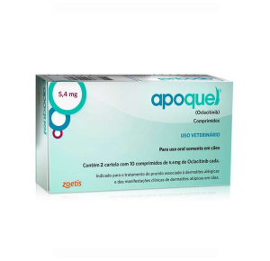 Apoquel Dermatológico Zoetis para Cães - 5.4mg