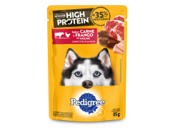 Ração Úmida Pedigree Sachê High Protein Adulto Sabor  Carne e Frango 100g