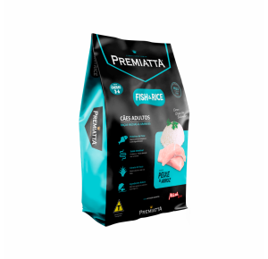 Ração Premiatta Nutri Care Fish & Rice Mini Bits para Cães Adultos Raças  Pequenas e minis Sabor Peixe e Arroz 15kg