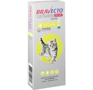 Antipulgas e Carrapatos MSD Bravecto Transdermal Plus para Gatos de 1,2 a 2,8 Kg
