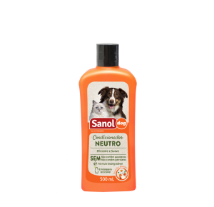 Condicionador Cães e Gatos Sanol Dog Neutro - 500 mL 