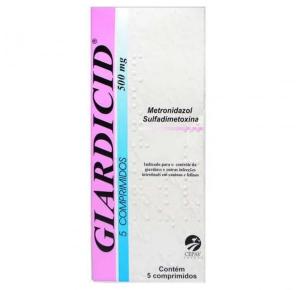 Giardicid 500mg Para Cães E Gatos 5 Comprimidos Cepav 