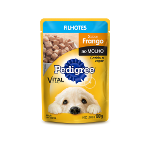 Ração Úmida Pedigree Sachê Cães Filhotes - Frango ao Molho 100g