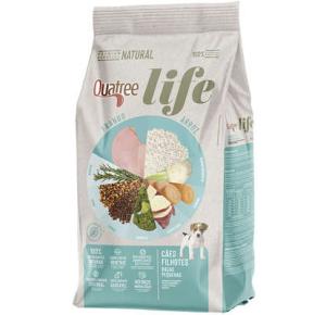 Ração Seca Quatree Life Frango e Arroz Cães Filhotes Raças Pequenas  -  3kg