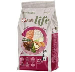 Ração Quatree Life para Gatos Adultos Sabor Salmão e Arroz - 10.1kg