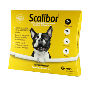 Coleira Antiparasitária Scalibor cão pequeno 48cm