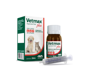 Vermífugo Vetnil Vetmax Plus Cães e Gatos - Suspensão Oral 30ml
