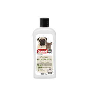 Shampoo Cães e Gatos Pele Sensível Sanol Dog - 500 ml