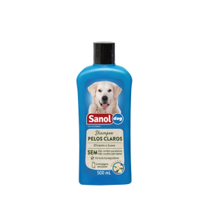 Shampoo Cães Pelo Claro Sanol Dog 500ml