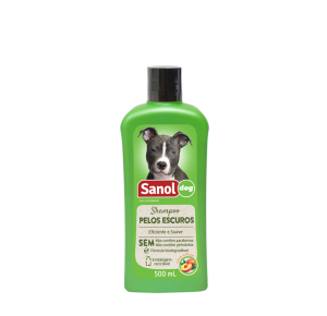 Shampoo Para Cães Pelo Escuro Sanol Dog -500ml