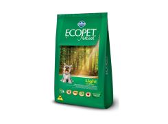 Ração Ecopet Natural Light para Cães Adultos Raças Pequenas Frango Small Bites 3kg