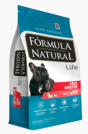 Ração Fórmula Natural para Cães Adultos Raças Pequenas e  Mini 2.5kg