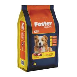 Ração Foster Original para Cães Adultos Raças Médias e Grandes Sabor Carne 15kg