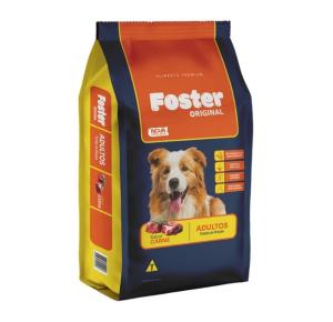 Ração Foster Original para Cães Adultos Raças Médias e Grandes Sabor Carne 15kg