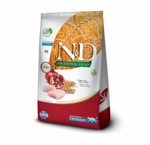 Ração Farmina N&D Ancestral Grain Frango Gatos Adultos Castrados  7.5kg