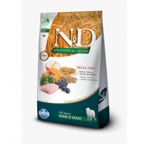 Ração Farmina N&D Ancestral Grain Selection Carnes e Frutas para Cães Adultos Raças Grandes 15kg