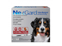 Antipulgas e Carrapatos NexGard para Cães de 25,1 a 50kg