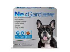 Antipulgas e Carrapatos NexGard para Cães de 4,1 a 10kg