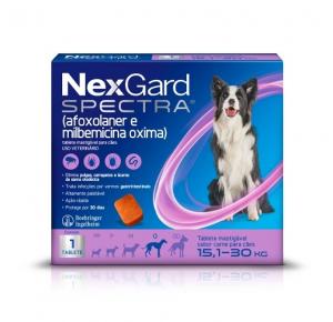 Antipulgas e Carrapatos NexGard Spectra para Cães de 15,1 a 30kg