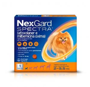 Anti Pulgas e Carrapatos NexGard Spectra para Cães de 2 a 3,5kg