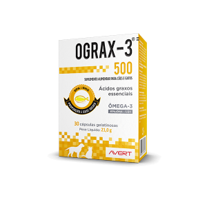 Suplemento Avert para Cães e Gatos OGRAX-3 500mg