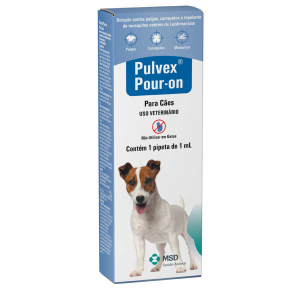 Antipulgas e Carrapatos Para Cães Pulvex Pour On - 1 pipeta