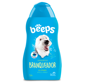 Shampoo Beeps Branqueador Pet Society para Cães e Gatos 500ml