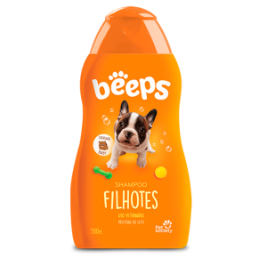 Shampoo Filhotes Beeps  Cães e Gatos Pet Society 500 ml