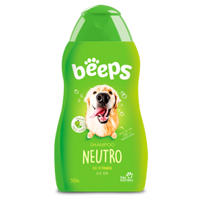 Shampoo Beeps Neutro Pet Society  para Cães e Gatos 500ml