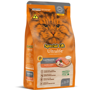 Ração Seca Special Cat Ultralife para Gatos Castrados Salmão e Arroz  10.1kg