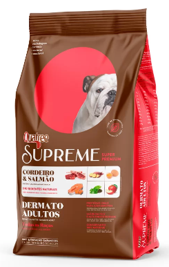 Ração Seca Quatree Supreme Dermato Cordeiro e Salmão Cães Adultos 15kg